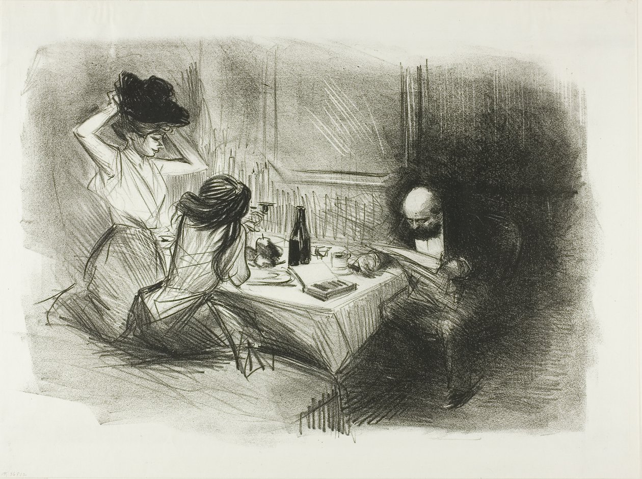 A privát étkező, ötödik tányér alkotó: Jean Louis Forain
