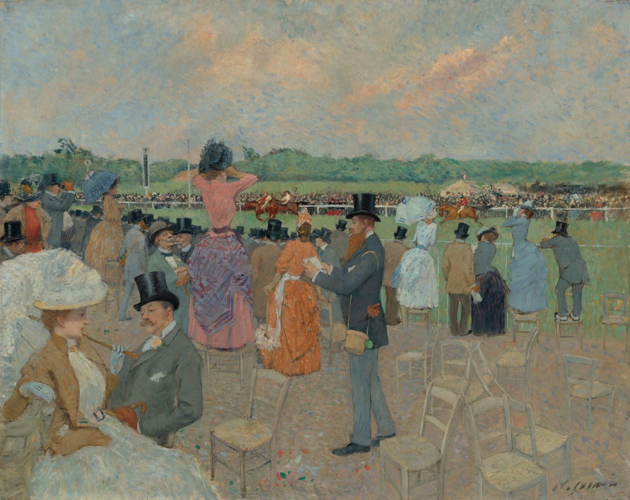 A versenyek Longchampban alkotó: Jean Louis Forain