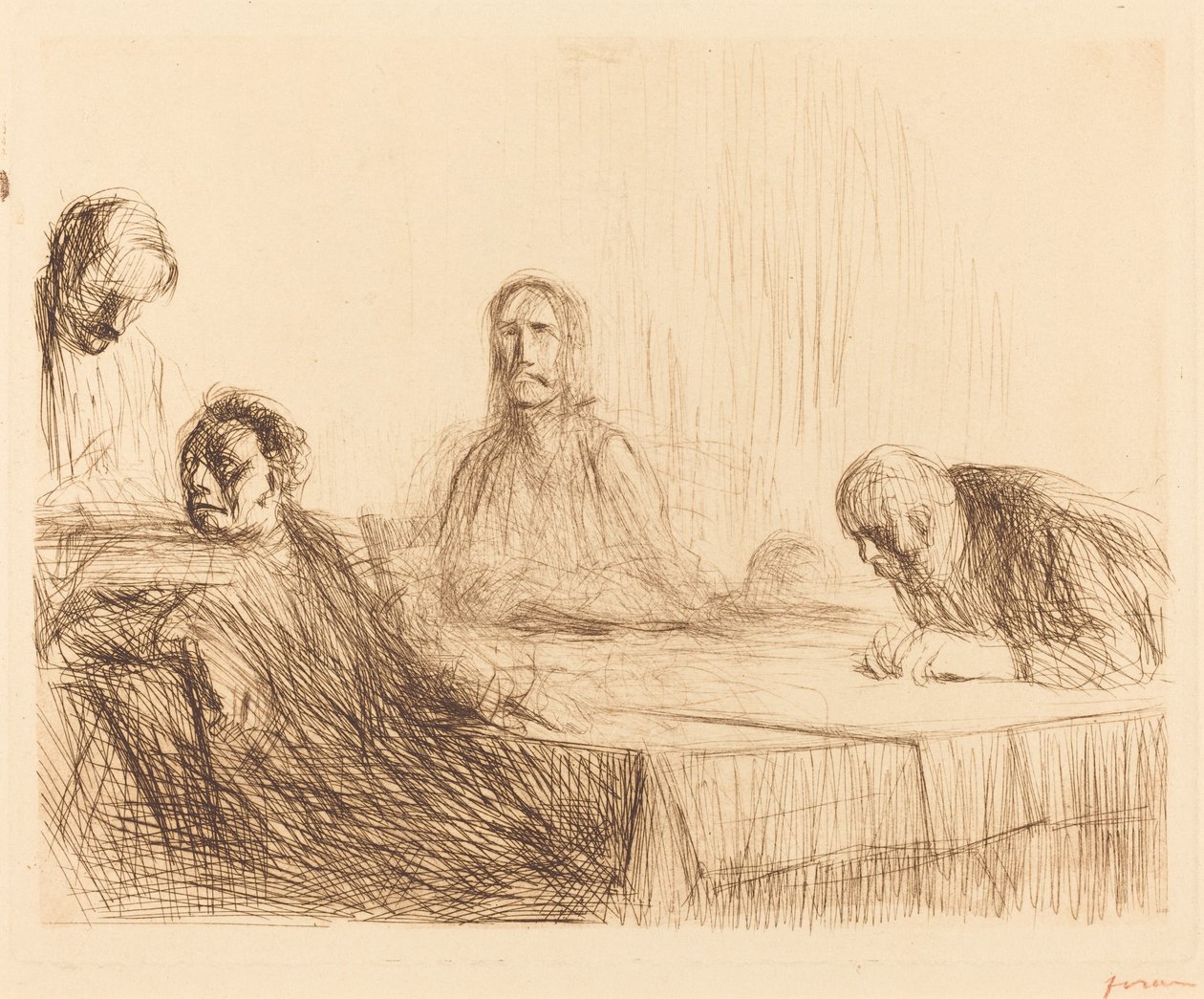 Vacsora Emmausban (második tányér) alkotó: Jean Louis Forain