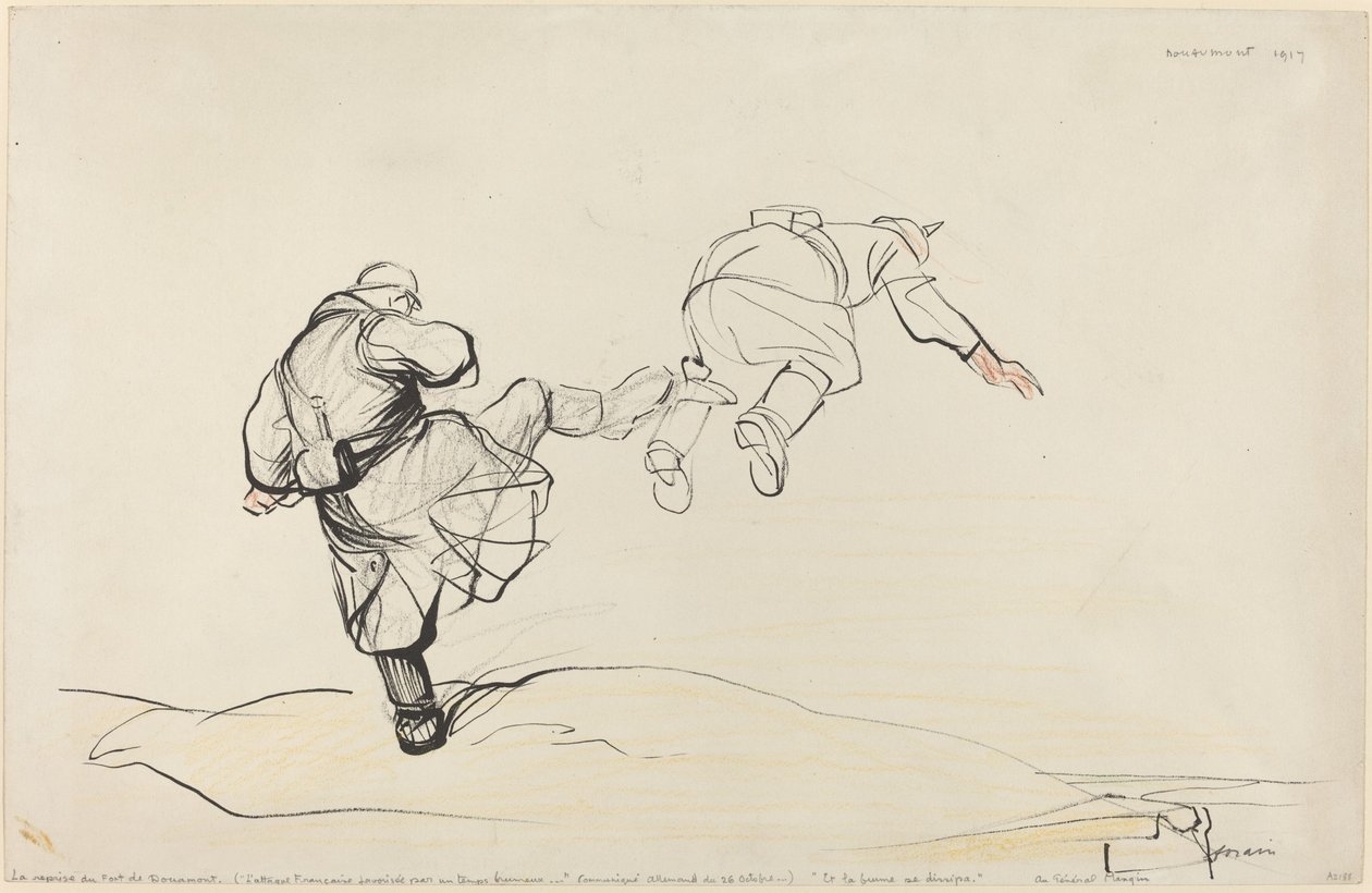 Fort Douaumont elfoglalása, valószínűleg 1916. alkotó: Jean Louis Forain
