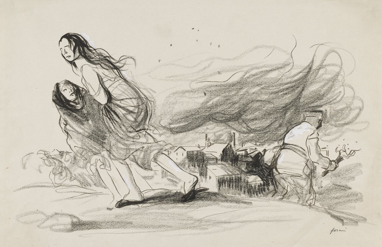 "Mindent felégetnek – bizonyára visszavonulnak" alkotó: Jean Louis Forain