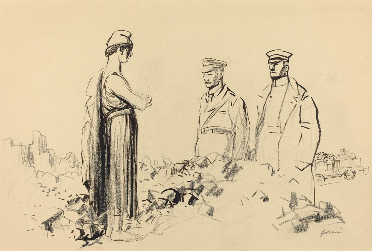 A béke felé c. 19141919. alkotó: Jean Louis Forain