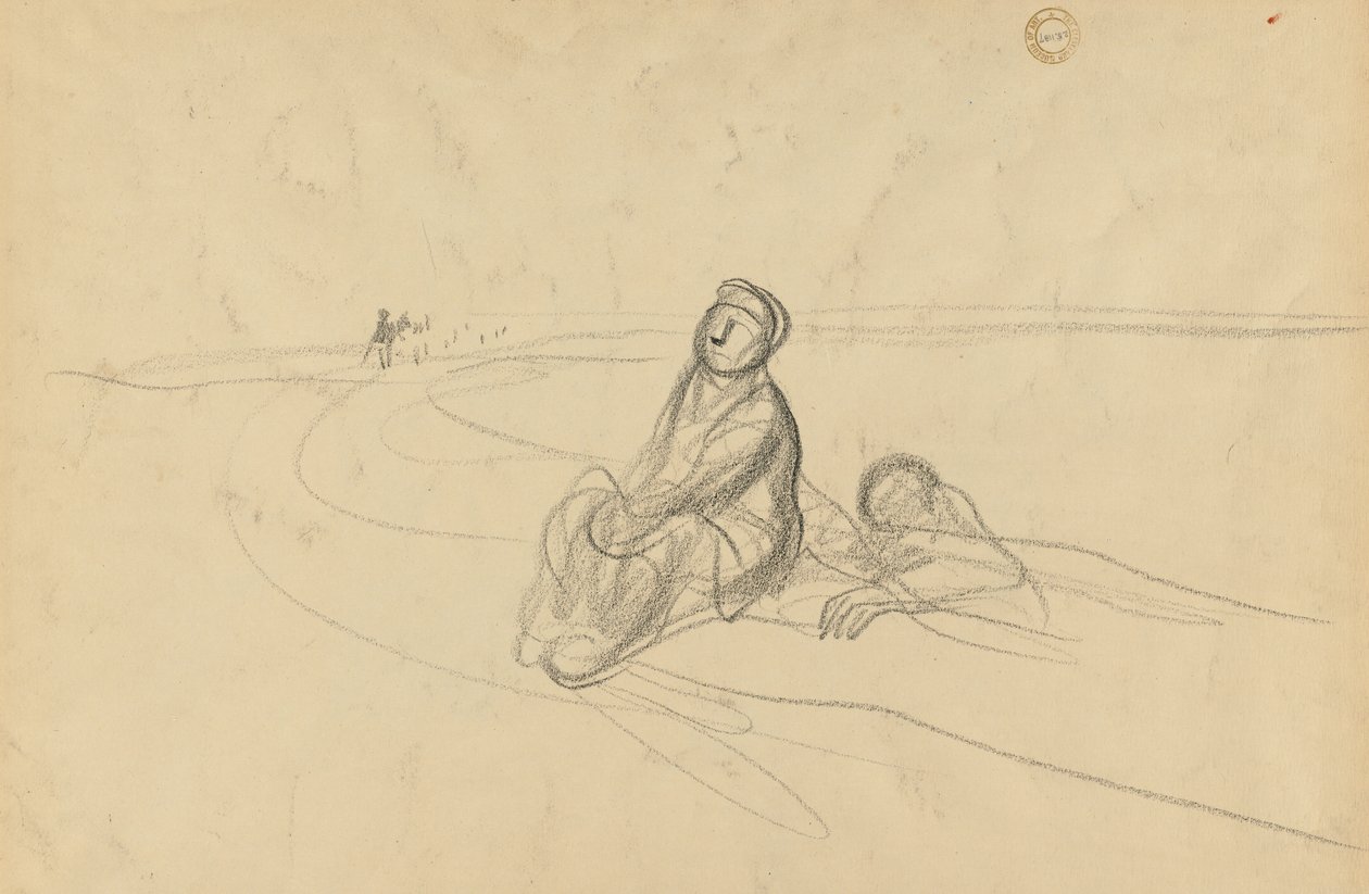 Két alak egy úton (fordítva) alkotó: Jean Louis Forain
