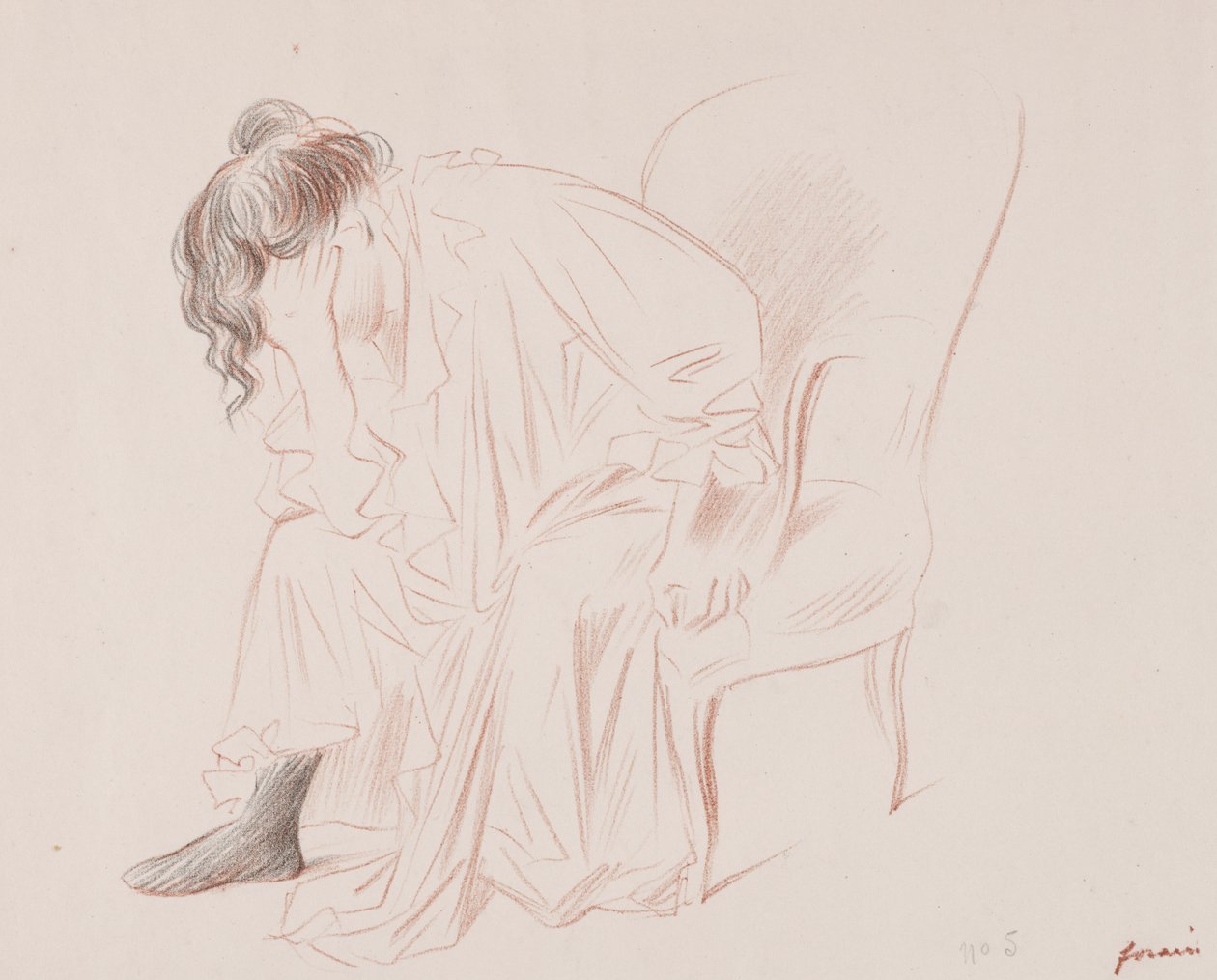 Ülő nő alkotó: Jean Louis Forain