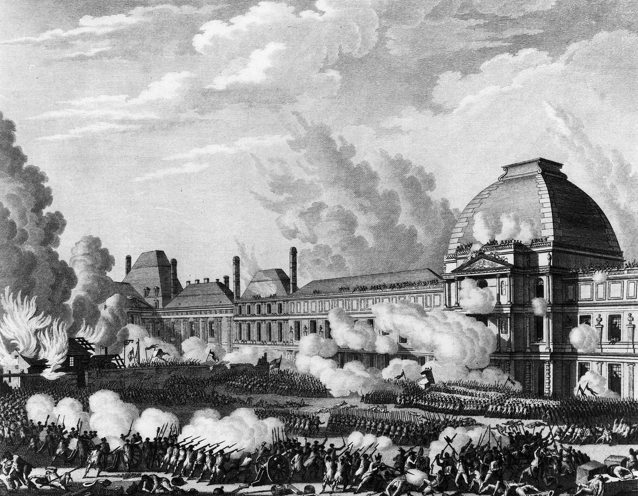 Francia forradalom: augusztus 10 alkotó: Jean Louis II (after) Prieur