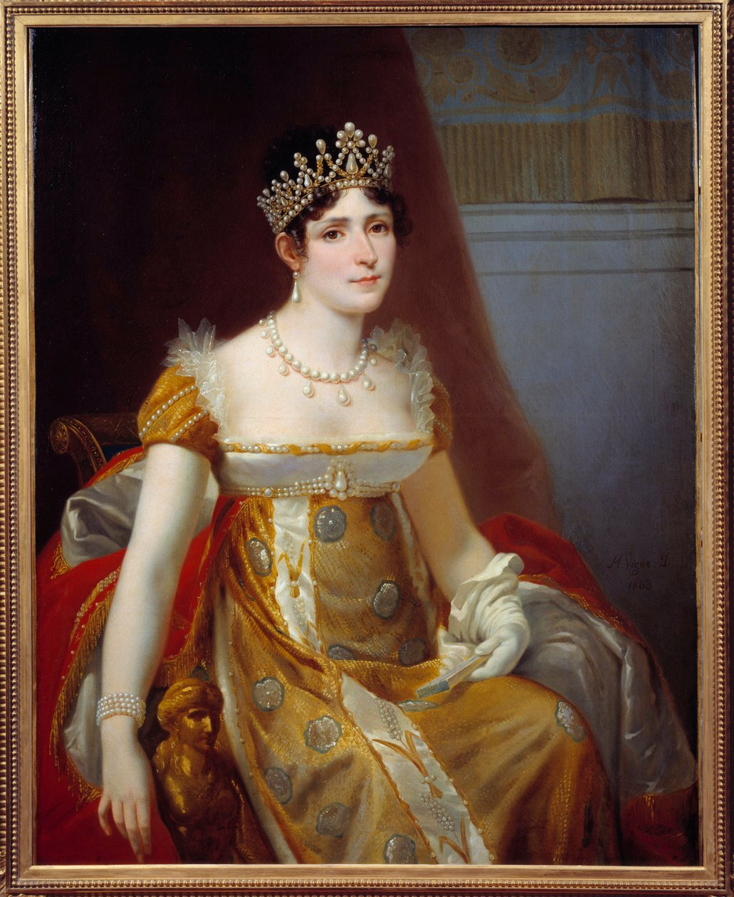 Josephine de Beauharnais impresszum portréja (1763-1814) Victor Viger du Vigneau festménye, dit Hector Viger (1819-1879) 1863 V. 1,15x0,89 m Malmaison, kastélymúzeum - Josephine de Beauharnais császárné (1763-1814) portréja. Victor Vign festménye alkotó: Jean Louis Victor Viger du Vigneau