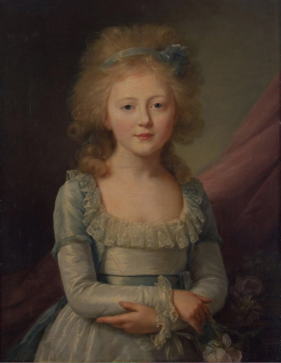 Elena Pavlovna orosz nagyhercegnő 1784-1803, mecklenburg-schwerini nagyhercegnő, 1792 alkotó: Jean Louis Voille