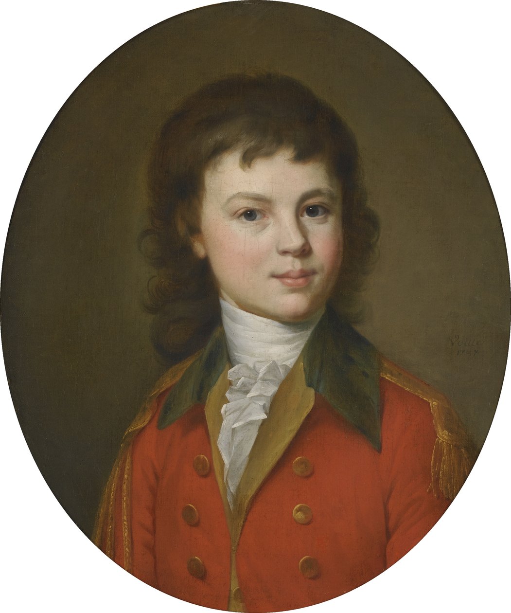 Pavel Alekszandrovics Sztroganov gróf portréja 1774-1817, 15 éves alkotó: Jean Louis Voille