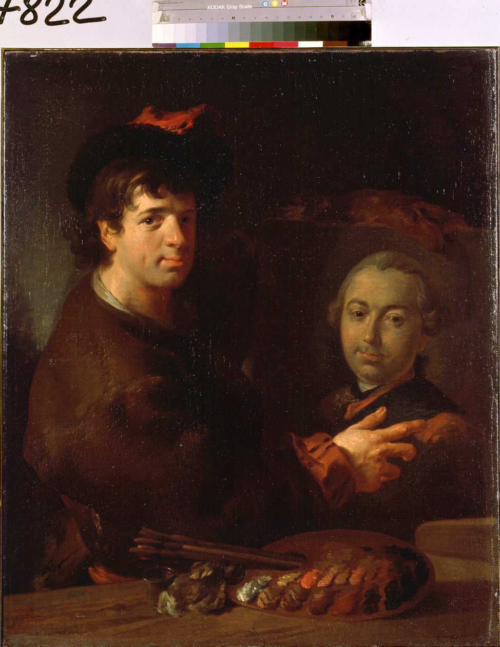 Önarckép. Jean Louis de Velly (1730-1809) festménye. Olaj, vászon, 96 x 80 cm XVIII. századi francia művészet. Ermitázs Múzeum, Szentpétervár. alkotó: Jean Louis de Velly