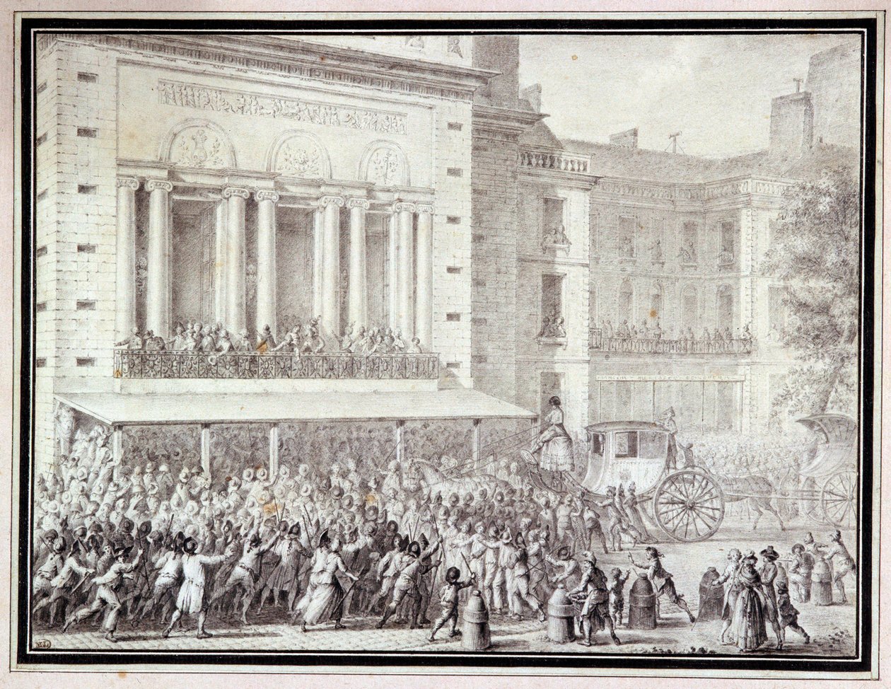Az Opera kapuit bezárók: július 12 alkotó: Jean Louis the Younger Prieur