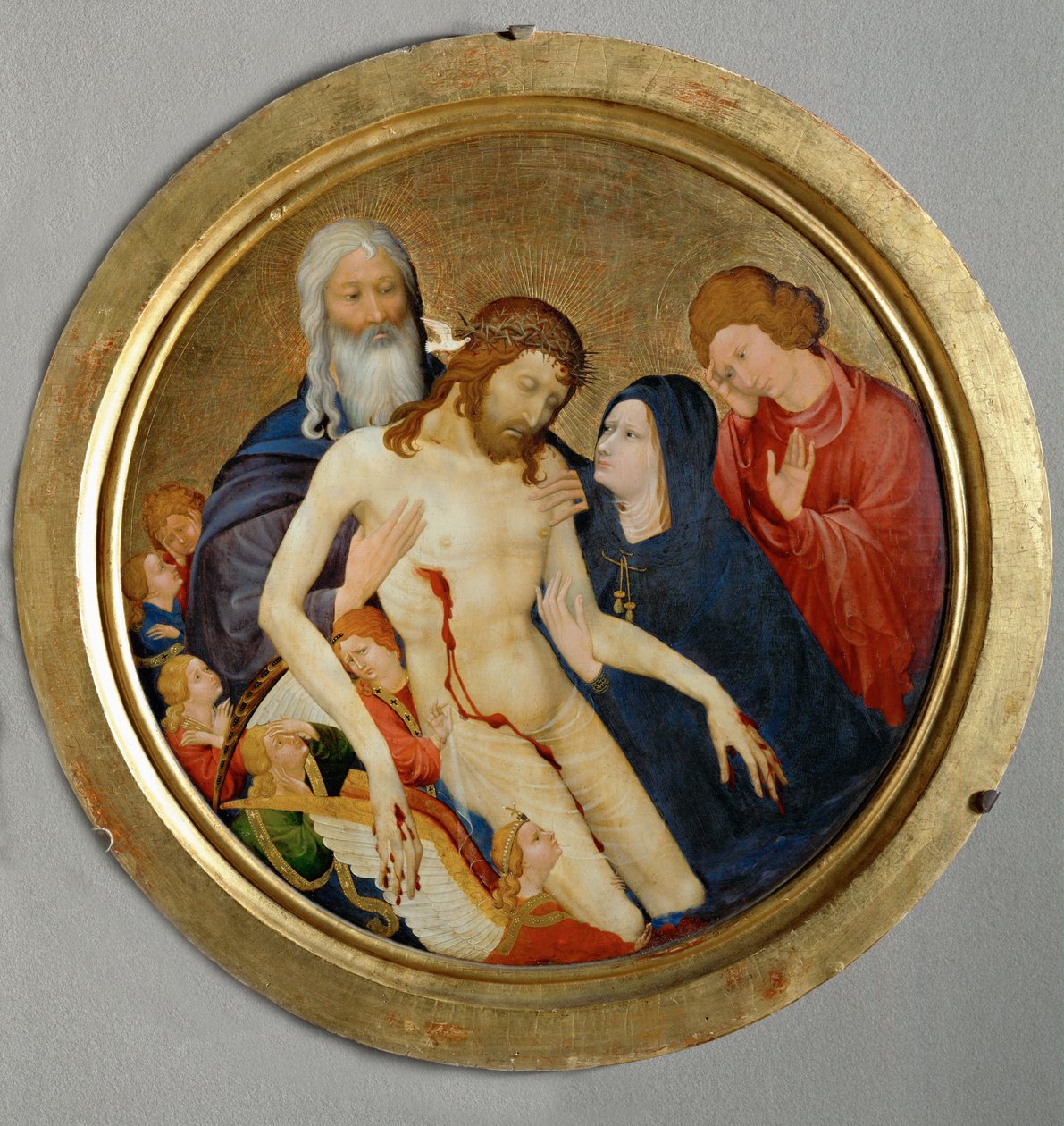 A nagy pieta, 1400 körül (festmény fára) alkotó: Jean Malouel or Maelwael