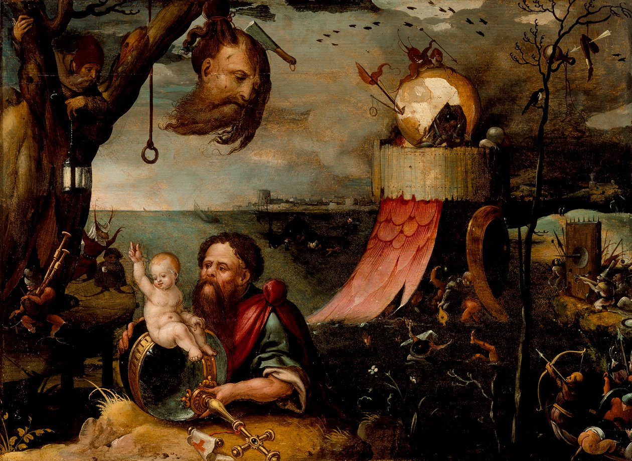 Szent Kristóf és a Krisztus-gyermek, 1550 körül alkotó: Jean Mandyn