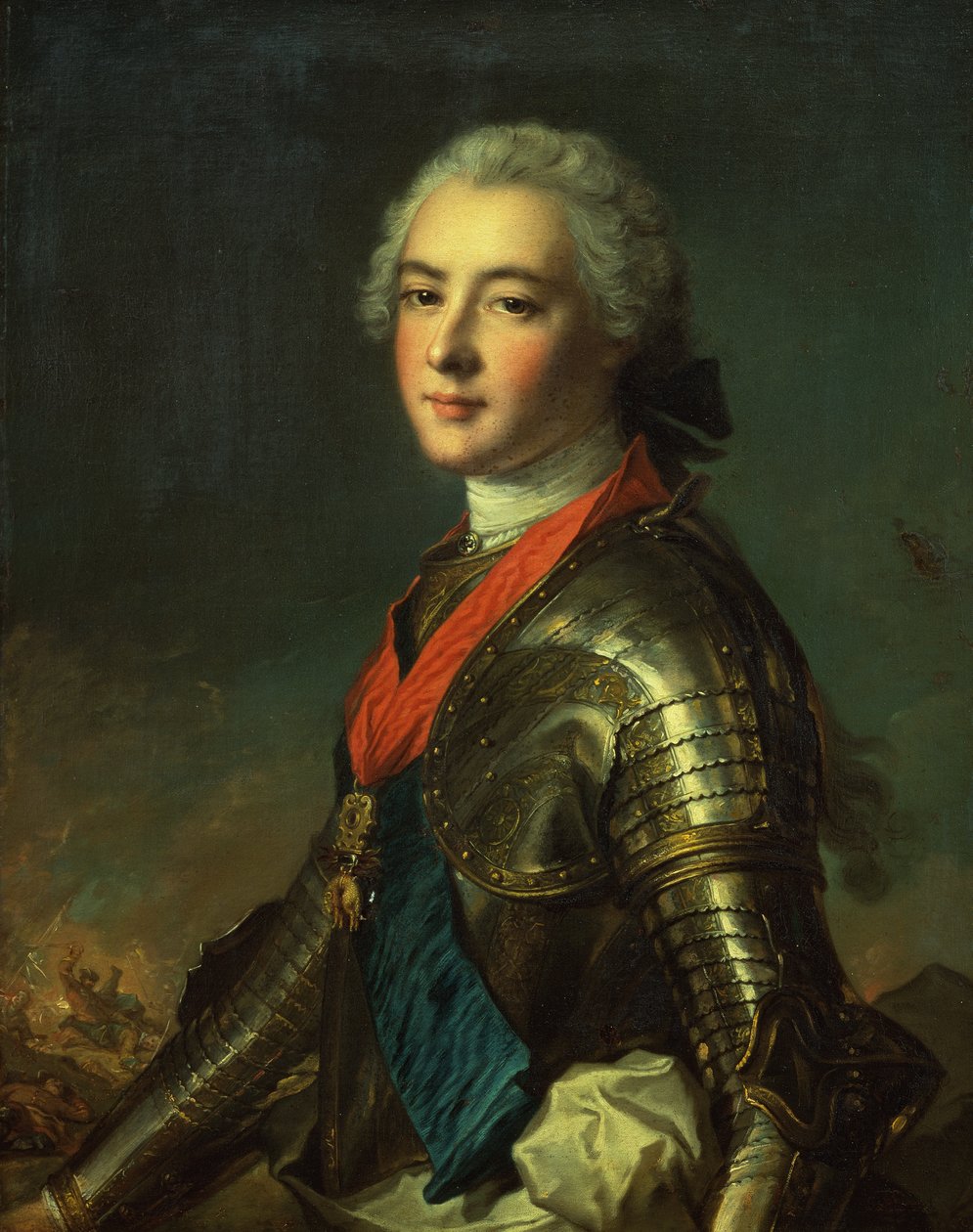 Louis Jean Marie de Bourbon, Penthievre hercegének portréja (olaj, vászon) alkotó: Jean Marc (studio of) Nattier