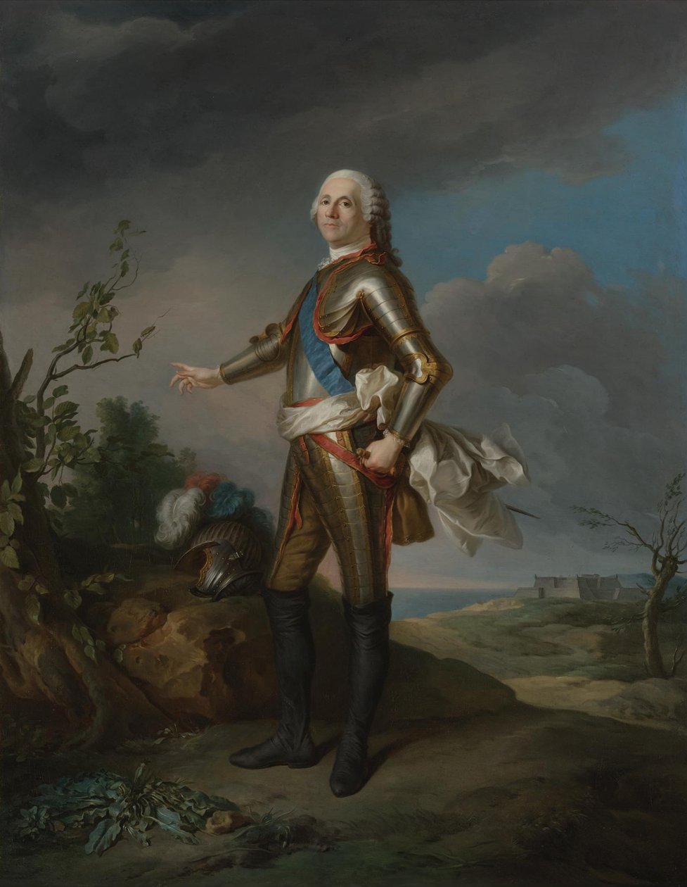 Armand de Vignerot du Plessis 1696-1788, Richelieu hercege, Franciaország marsallja alkotó: Jean Marc Nattier
