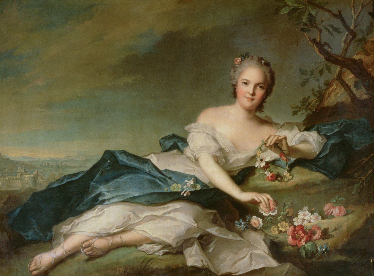 Francia Henrietta Maria (1606-69) Flóraként, 1742 alkotó: Jean Marc Nattier