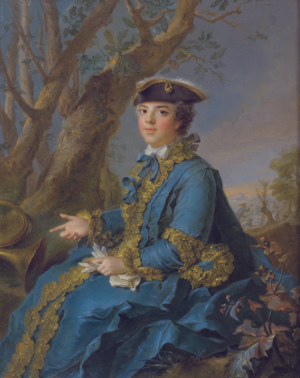 Louise Élisabeth francia 1727-1759, pármai hercegnő, 1760 alkotó: Jean Marc Nattier