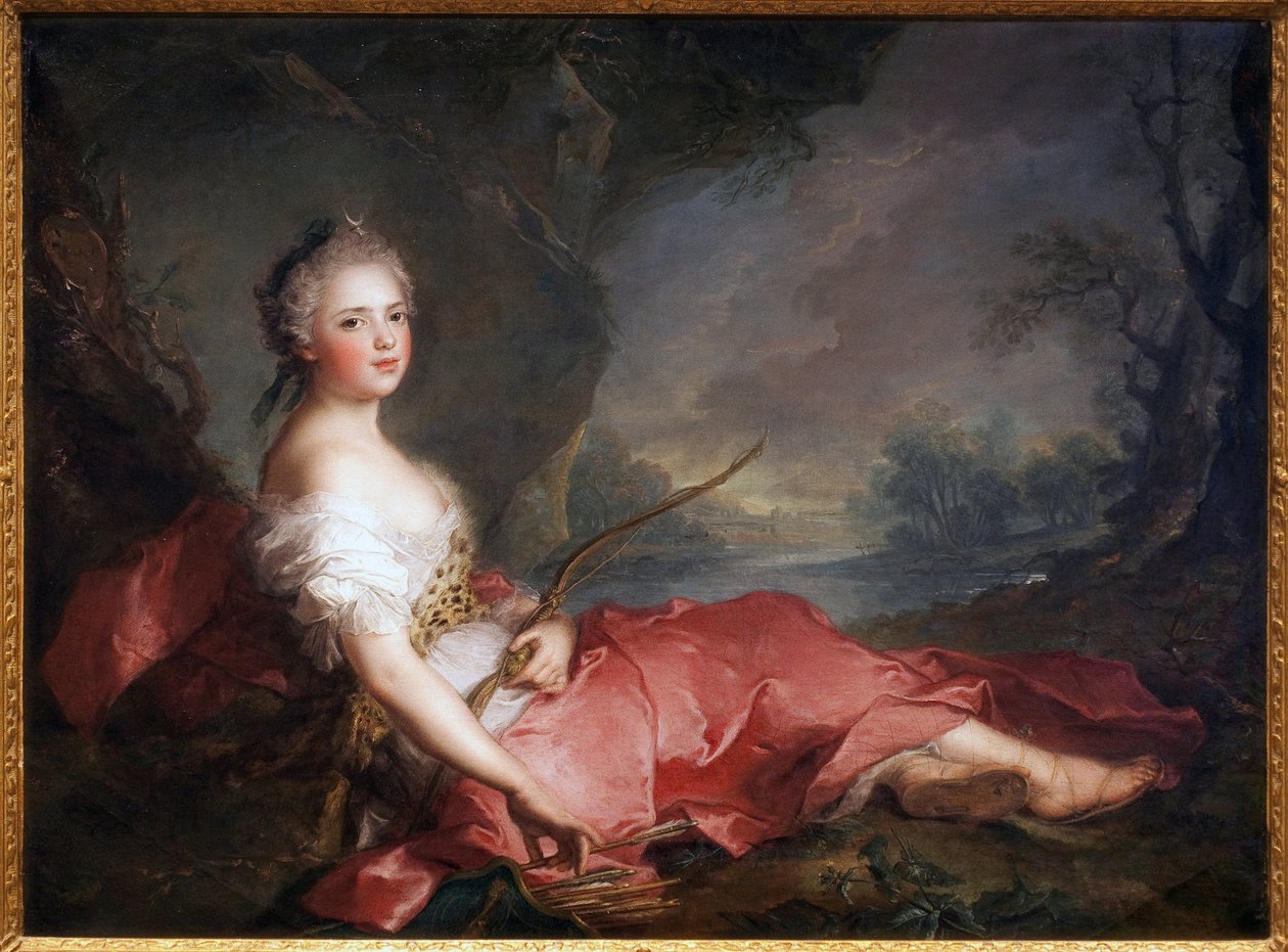 Madame Adelaide en Diane – Jean Marc (Jean-Marc) Nattier (1685-1766) festménye, olaj, vászon alkotó: Jean Marc Nattier