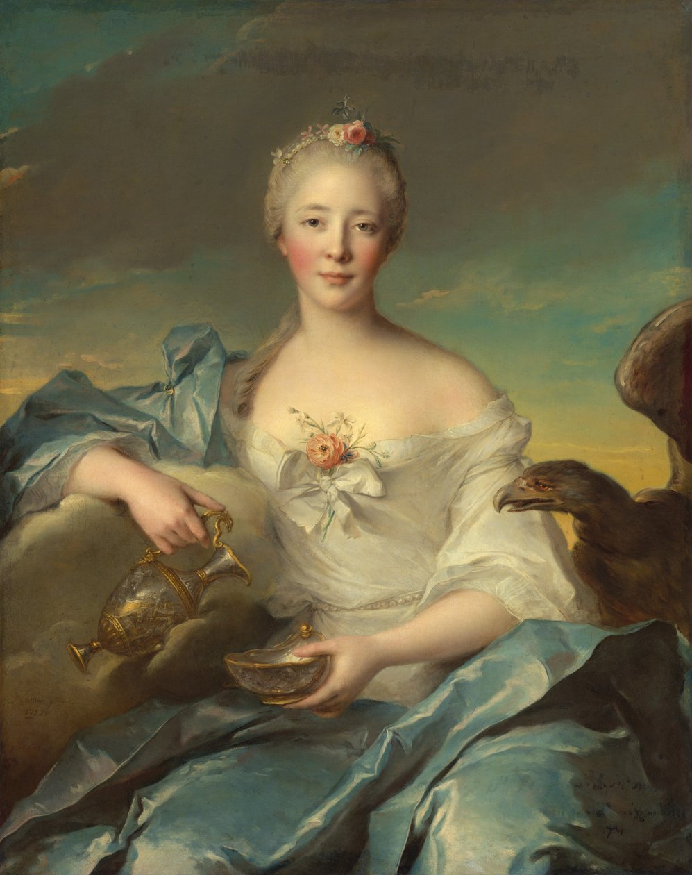 Madame Le Fèvre de Caumartin, mint Hebe, 1753. alkotó: Jean Marc Nattier