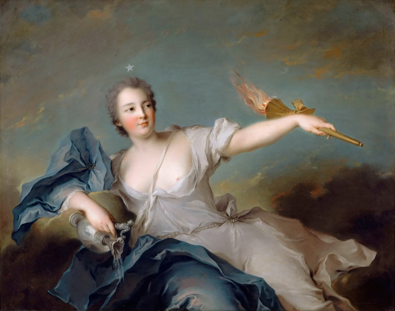 Marie-Anne de Nesle, de La Tournelle márki, Châteauroux hercegnője 1717-1744 alkotó: Jean Marc Nattier