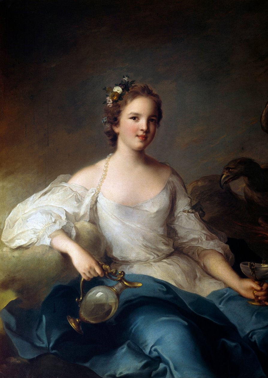 Charlotte Louise de Rohan portréja - Guemenee, Masseran hercegnője, Crevecoeur márkiné (1722-?) a Hebe Paintingben, Jean Marc (Jean-Marc) Nattier (1685-1766) által képviselve 1738 V 1,25x0,97 m alkotó: Jean Marc Nattier