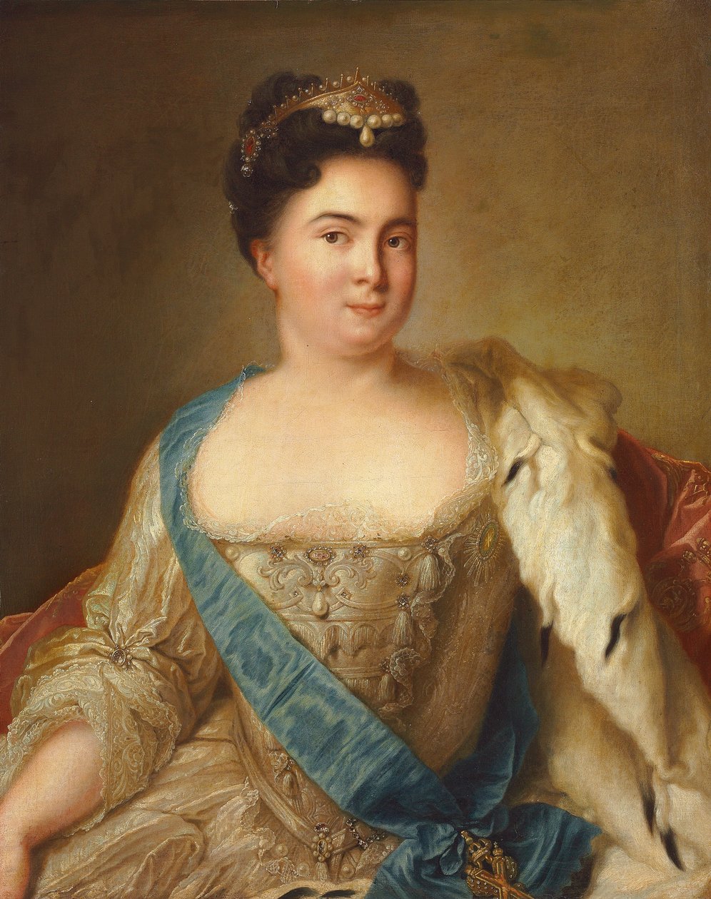 I. Katalin császárné portréja alkotó: Jean Marc Nattier