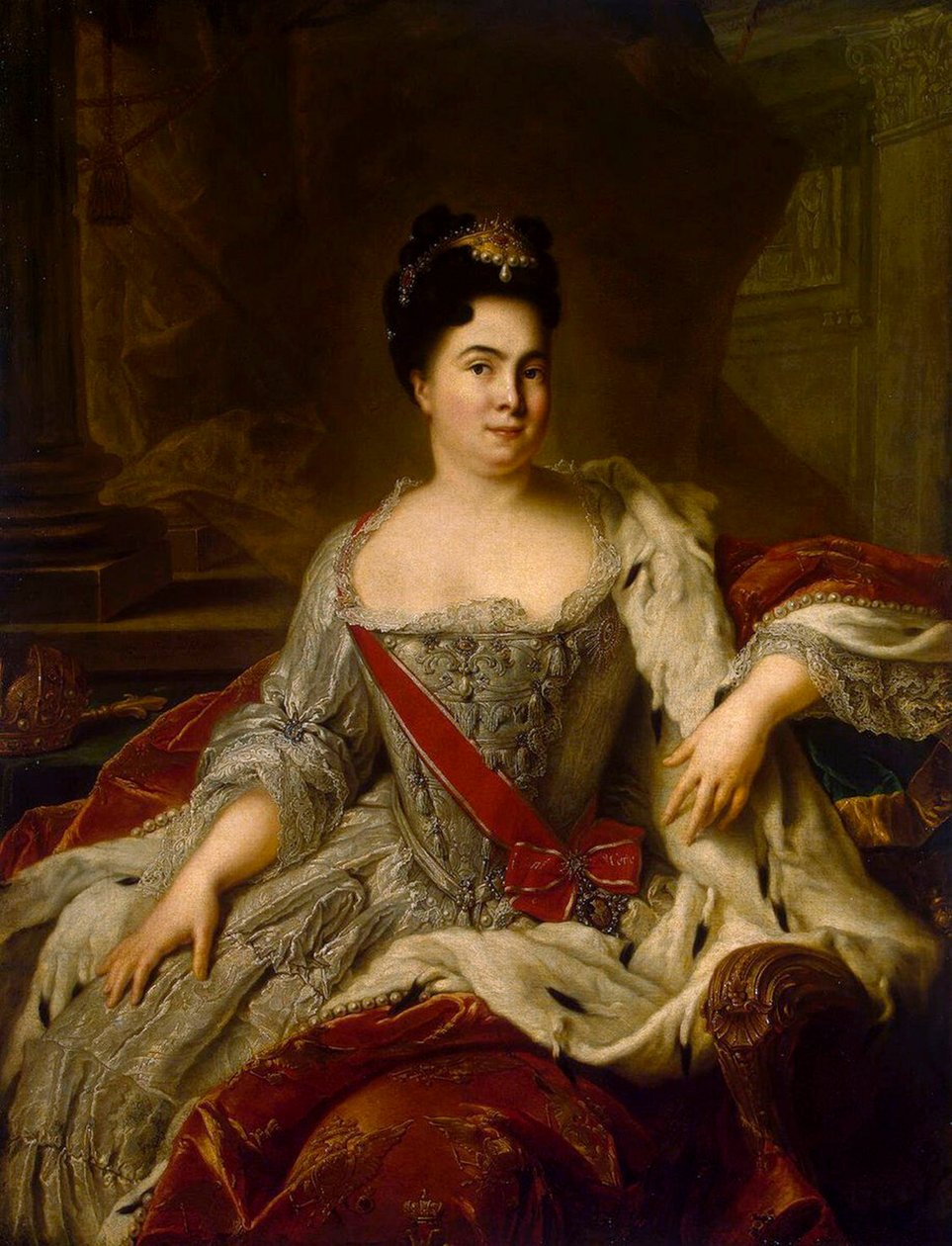 I. Katalin császárné portréja, 1684-1727, 1717. alkotó: Jean Marc Nattier