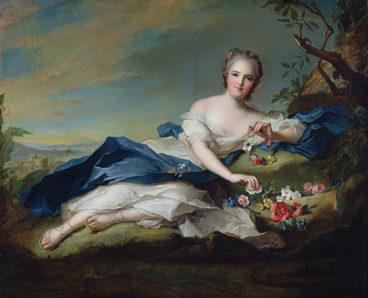 Francia Henriette portréja, 1742 körül alkotó: Jean Marc Nattier