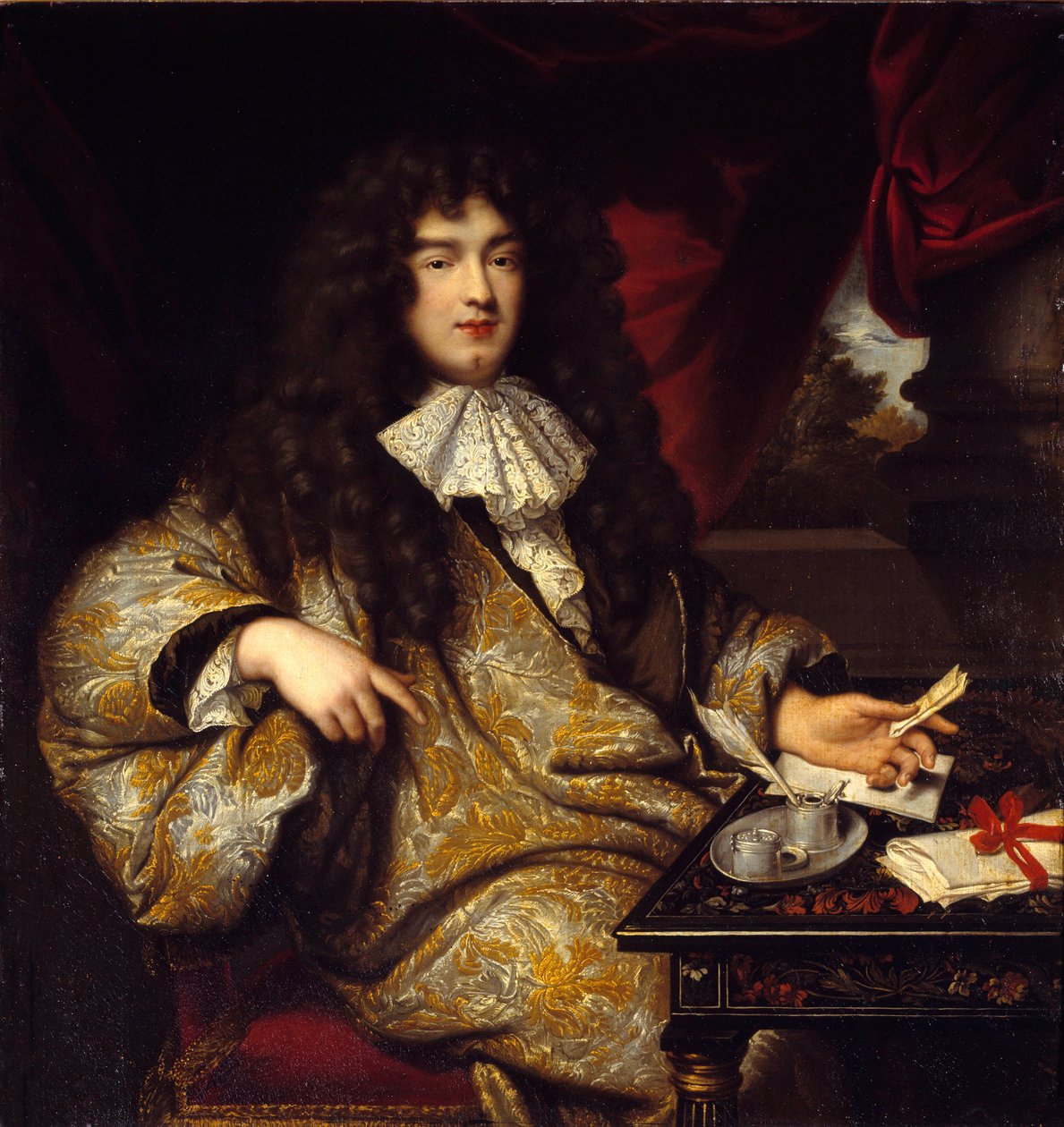 Jean Baptiste (Jean-Baptiste) Colbert (1651-1690) Seignelay Marquis de Seignelay haditengerészeti miniszter, Colbert fia portréja. Marc Nattier festménye (1642-1705) alkotó: Jean Marc Nattier