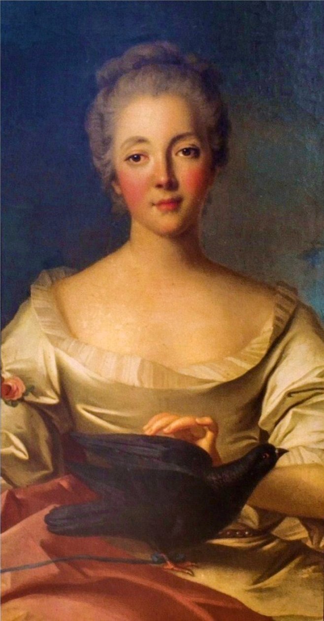 Madame Louise Dupin (1706-1799) portréja. alkotó: Jean Marc Nattier