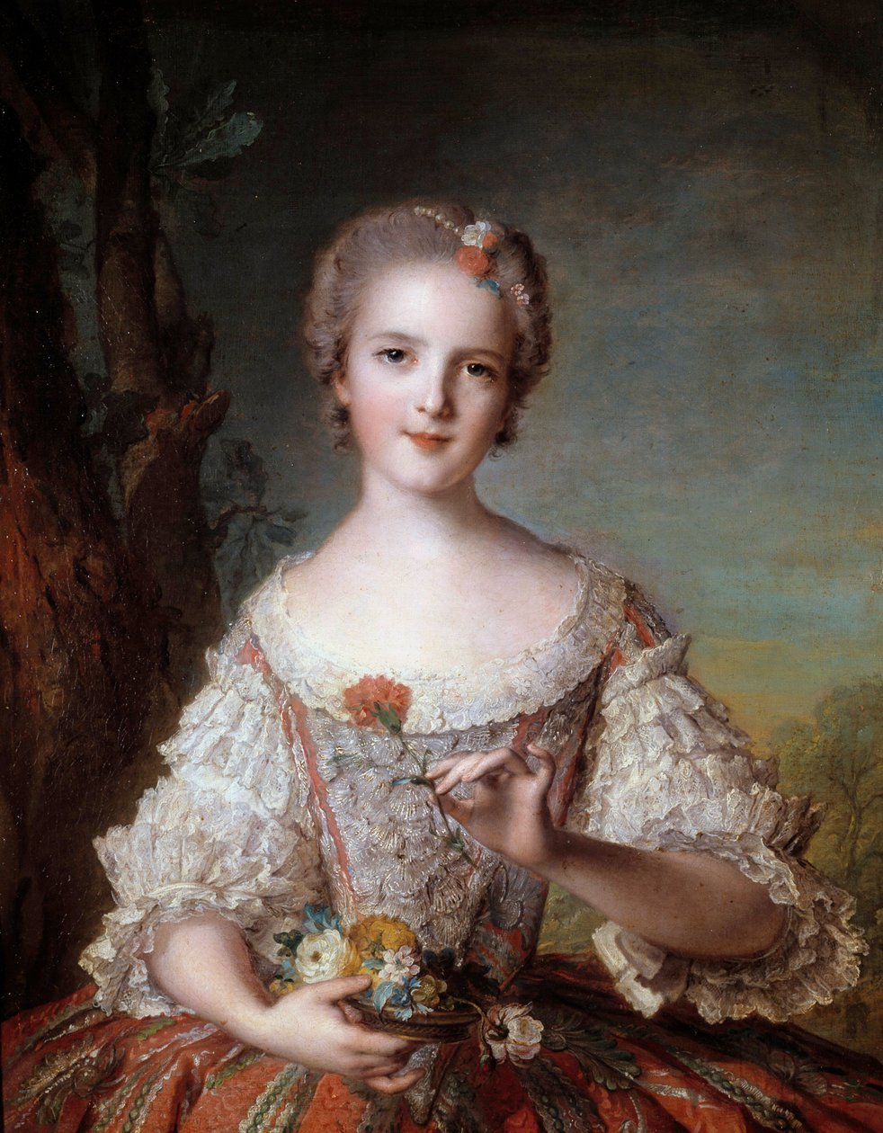 A francia Madame Louise (1737-1787), XV. Lajos király lányának portréja Jean-Marc (Jean-Marc) Nattier (1685-1766) festménye 1748 V 0,98x0,85 m alkotó: Jean Marc Nattier