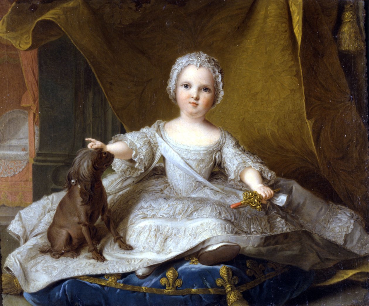 Madame Maria Zeffirina portréja – Jean Marc (Jean-Marc) Nattier (1685-1766) festménye. 1751 - Uffizi Képtár, Firenze alkotó: Jean Marc Nattier