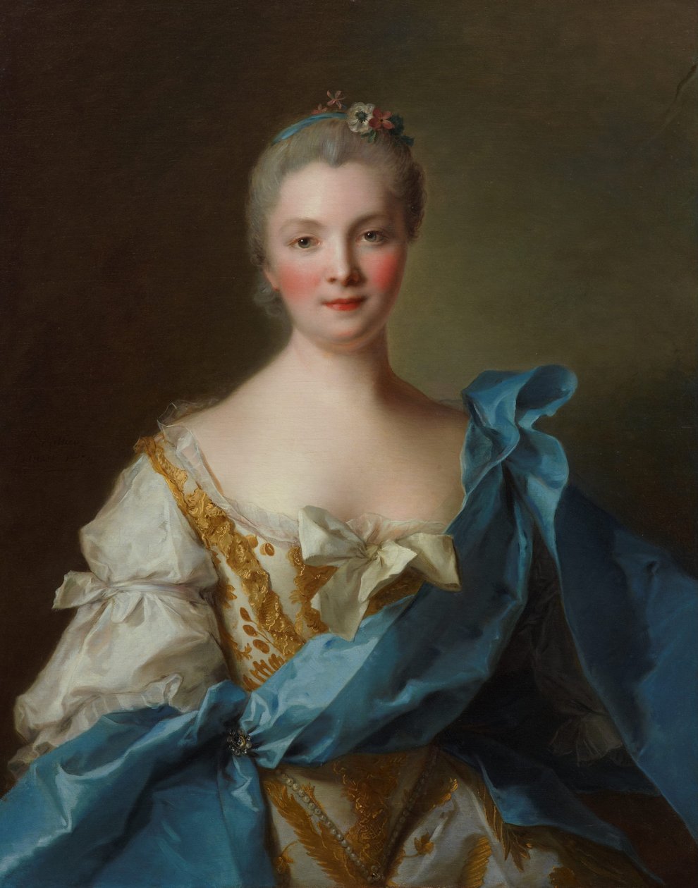 Madame de La Porte portréja, 1754 alkotó: Jean Marc Nattier