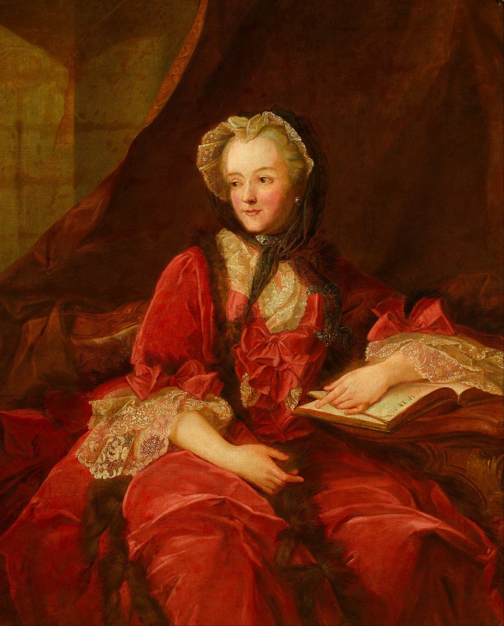 Marie Leszczyńska portréja alkotó: Jean Marc Nattier