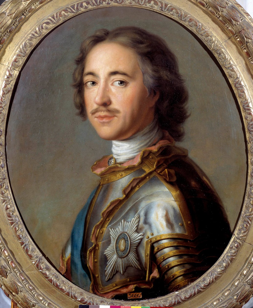 I. Nagy Péter (1672-1725) orosz cár portréja”” Jean Marc (Jean-Marc) Nattier (1685-1766) festménye 18. század V. 0,63 x 0,52 m - I. Nagy Péter portréja ( 1672-1725), Oroszország cárja. Jean Marc (Jean-Marc) Nattier (1685-176) festménye alkotó: Jean Marc Nattier