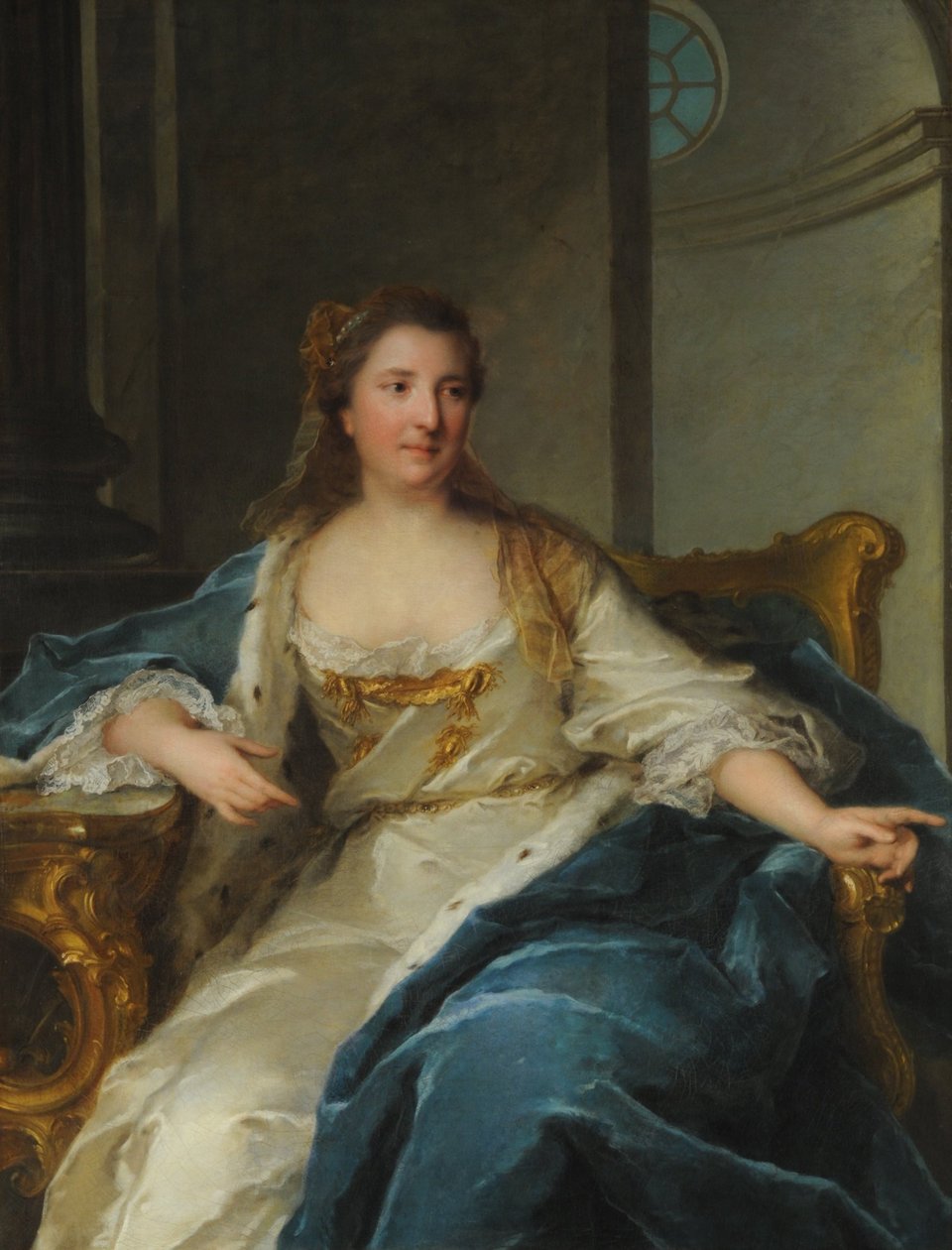 Caroline Hesse-Rheinfels-Rotenburg hercegnő portréja 1714-1741, XVIII. század első fele. alkotó: Jean Marc Nattier