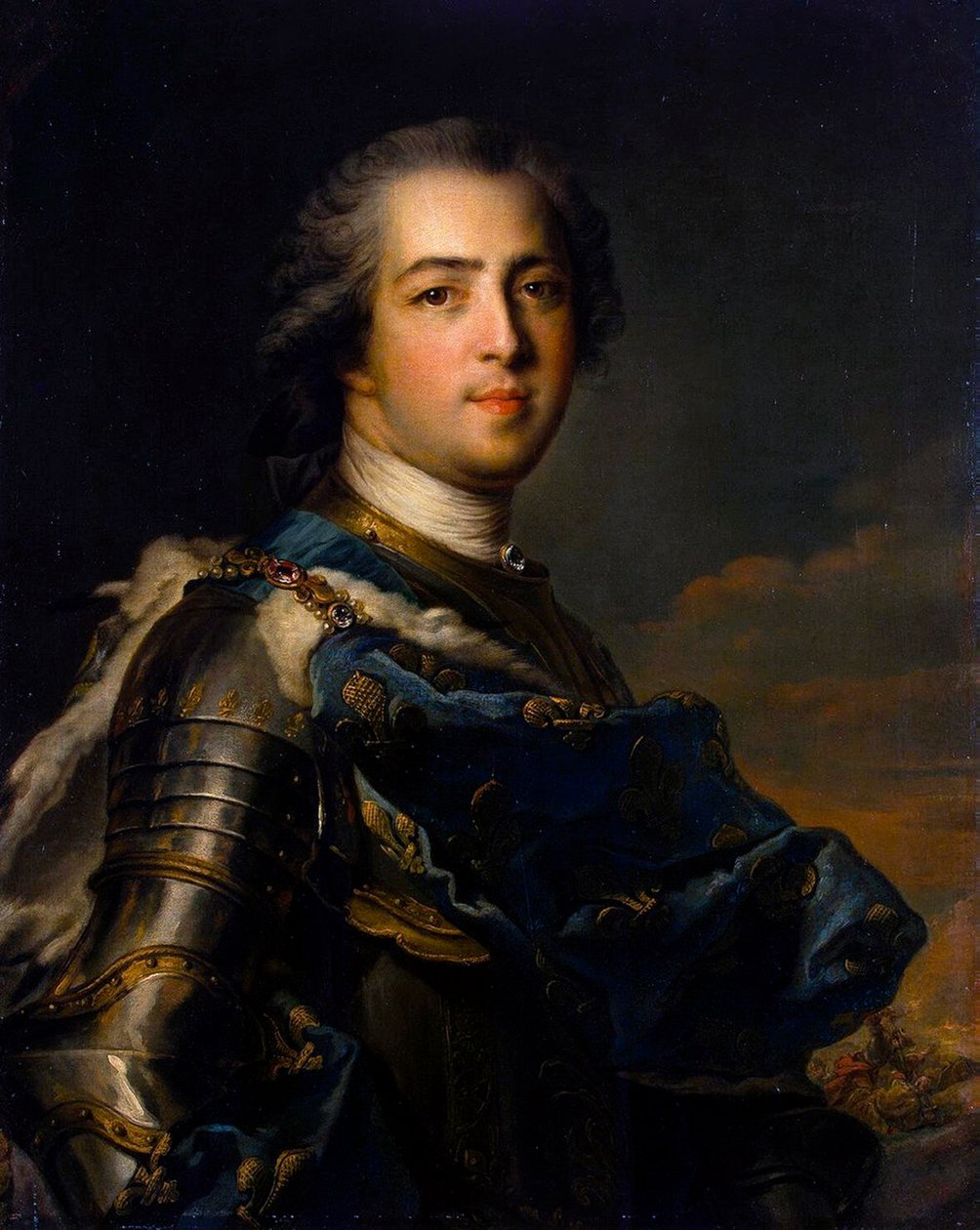 XV. Lajos király portréja, 1710-1774, 1745. alkotó: Jean Marc Nattier