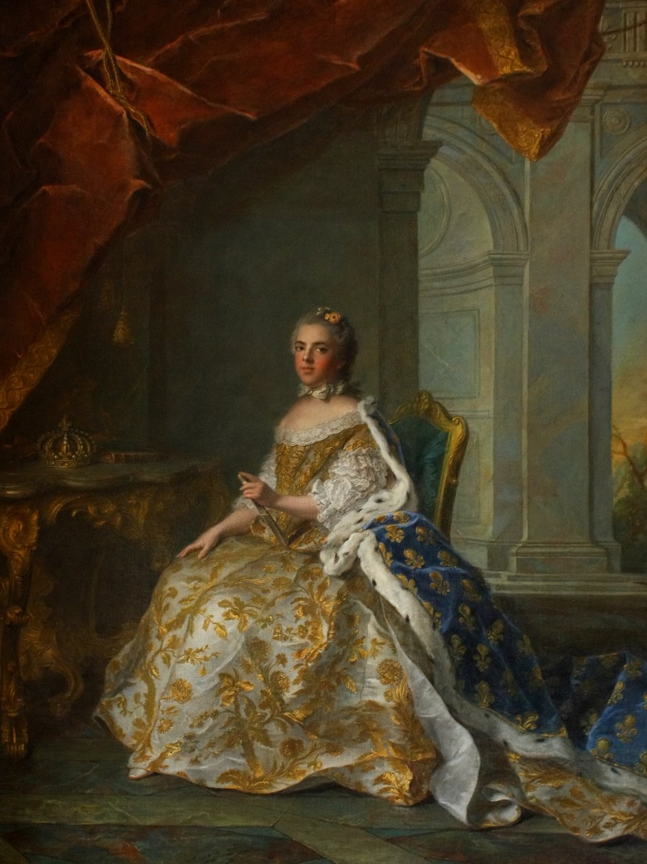 Louise Erzsébet franciaországi Louise Erzsébet (1727-1759), Parma hercegnőjének posztumusz portréja, udvari ruhában. alkotó: Jean Marc Nattier
