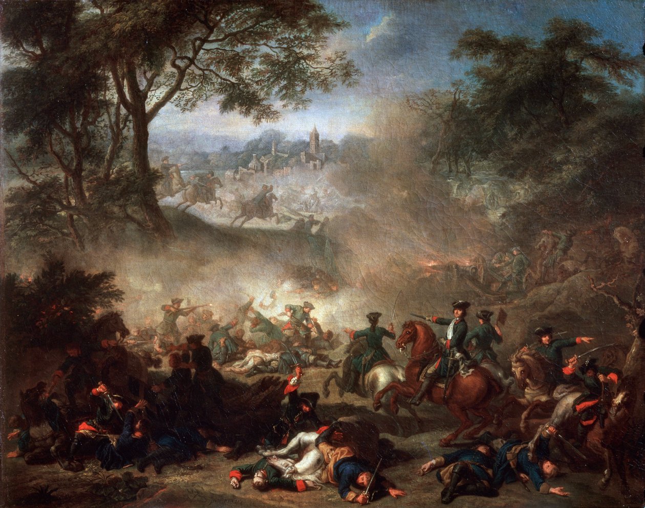 Lesznajai csata, 1717. alkotó: Jean Marc Nattier