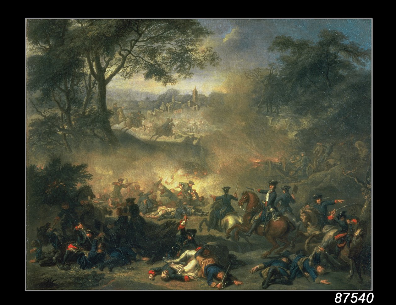 A poltavai csata 1709-ben, 1717-ben alkotó: Jean Marc Nattier