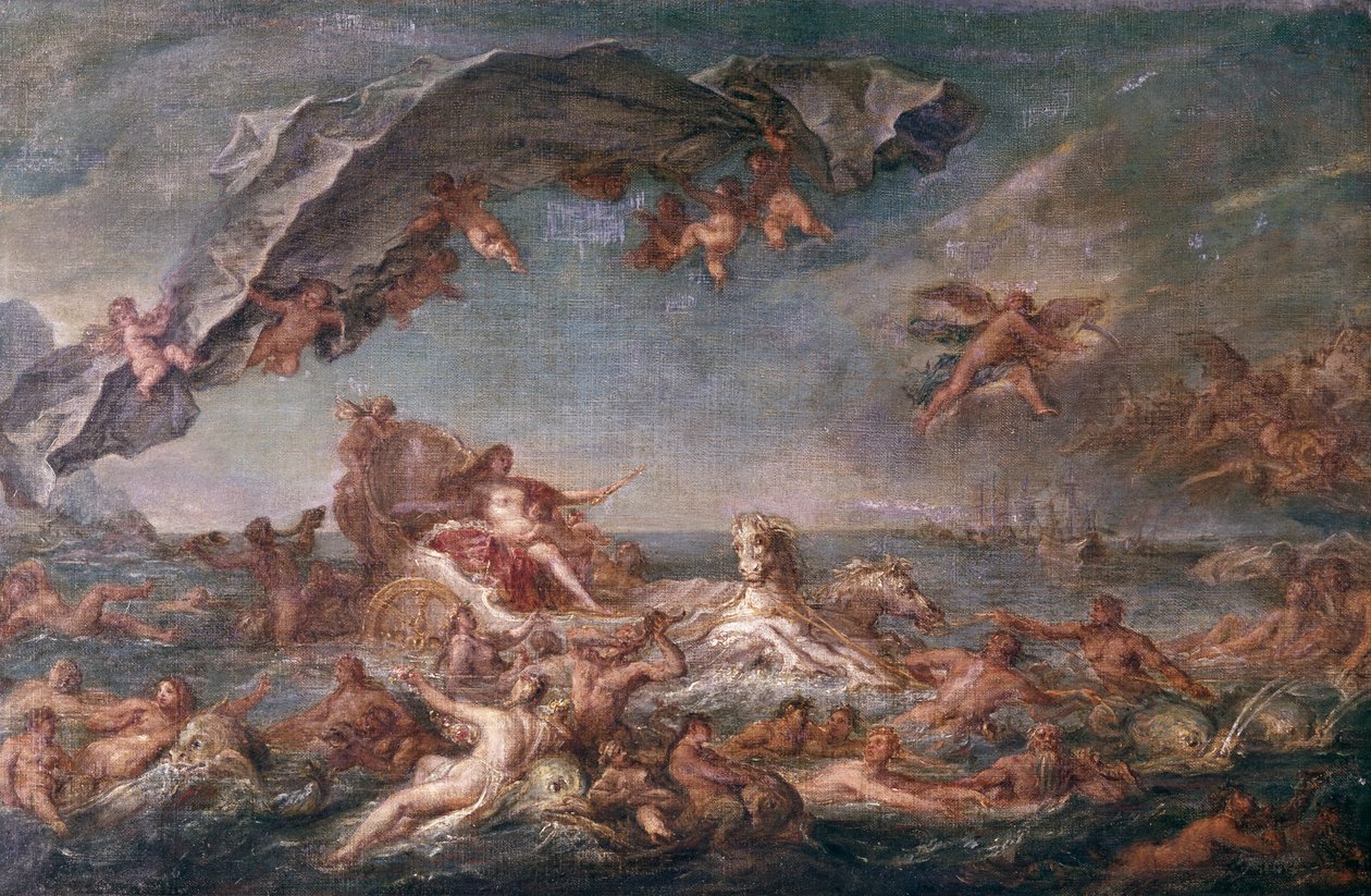Amfitrit diadala, 1758 alkotó: Jean Marc Nattier