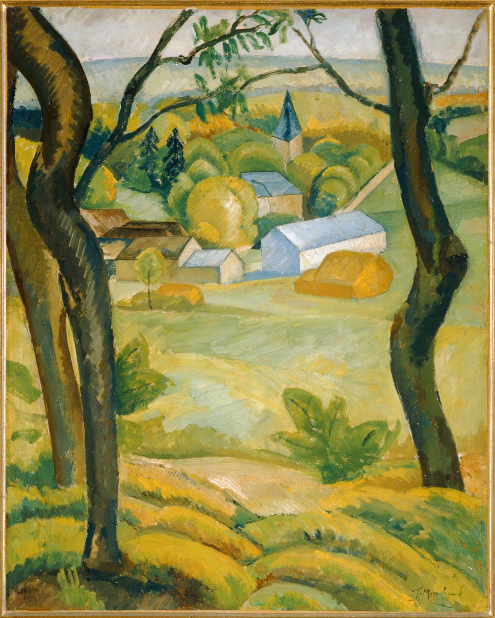 Villepreux ... (festmény, vászon) alkotó: Jean Marchand
