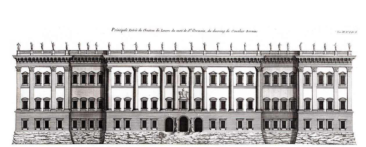 A párizsi Louvre, Gian Lorenzo Bernini projektje: a Saint-Germain l