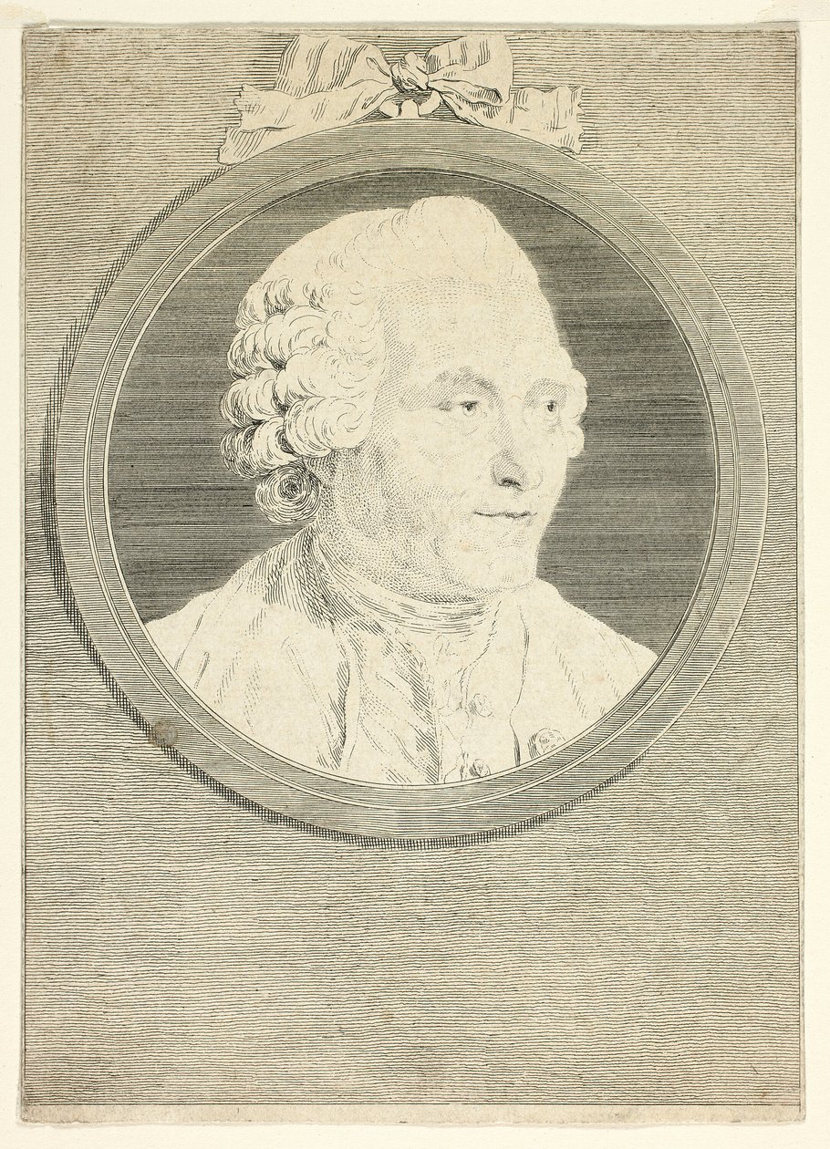 Hubert Gravelot portréja alkotó: Jean Massard