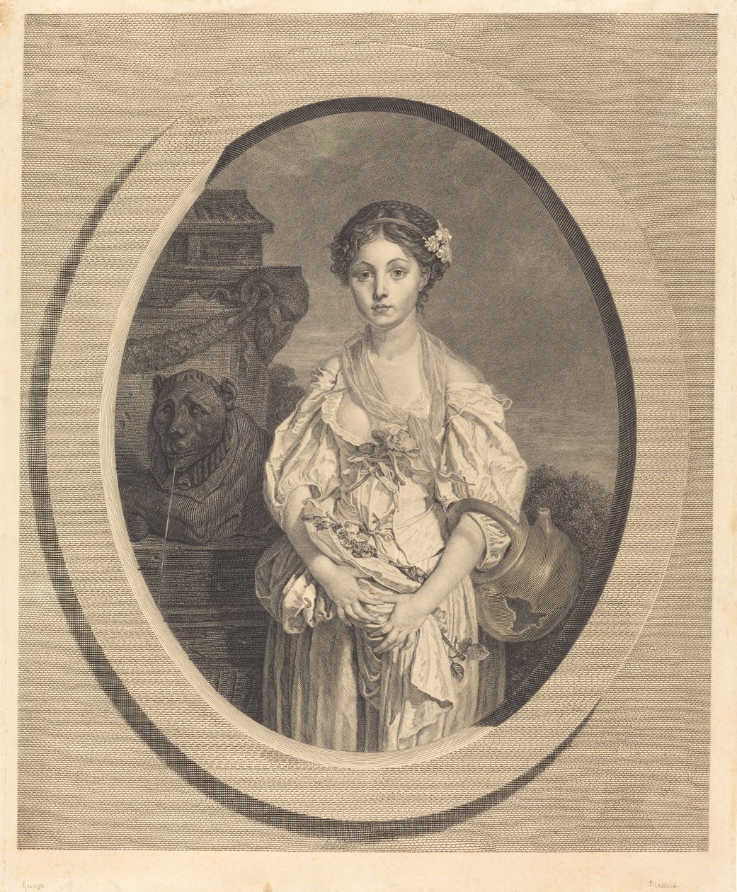 A törött kancsó alkotó: Jean Massard after Jean Baptiste Greuze