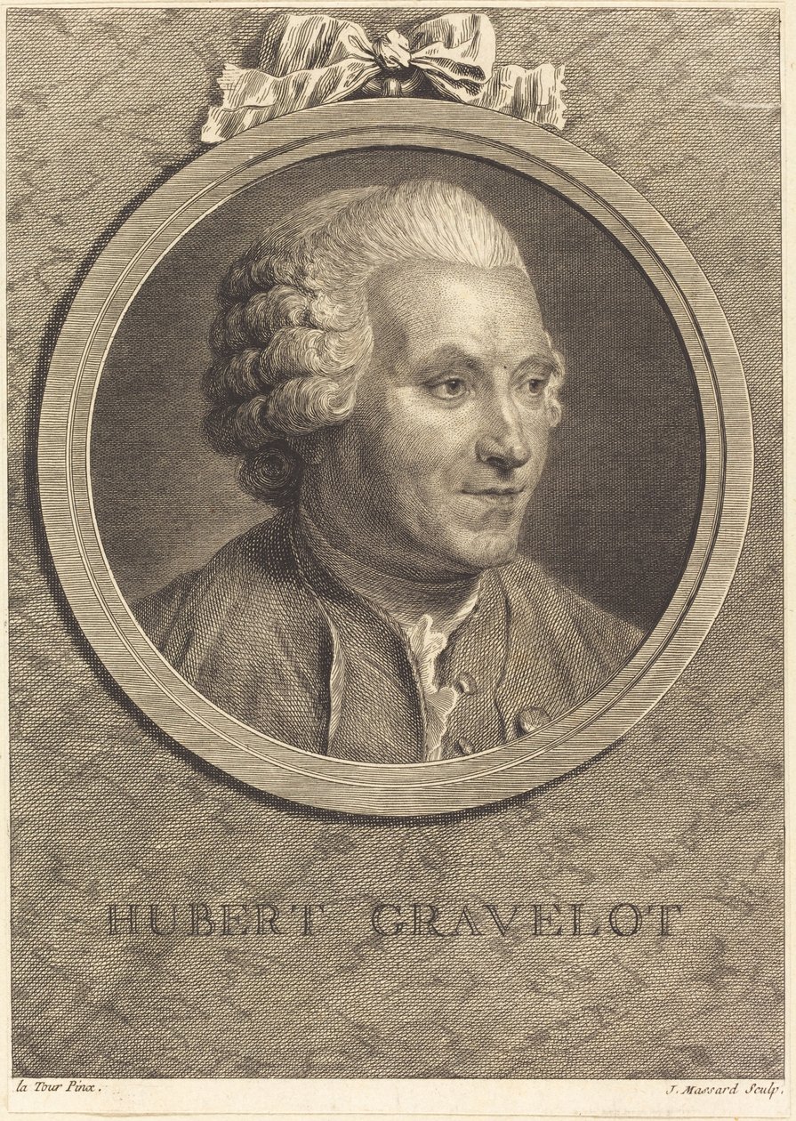 Hubert Gravelot alkotó: Jean Massard after Maurice Quentin de La Tour