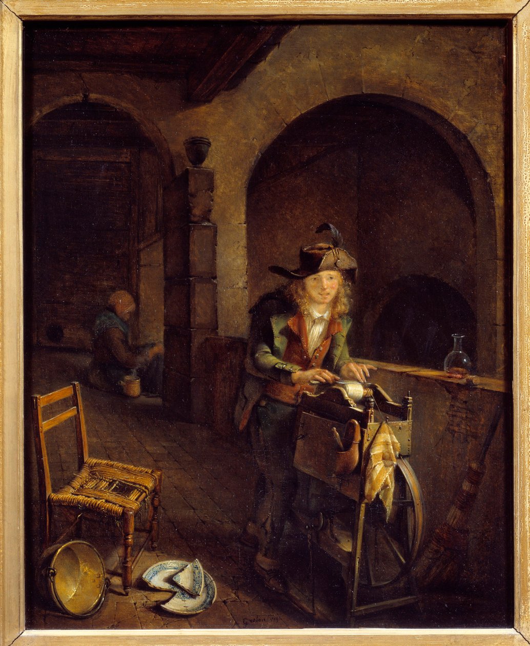 A kis daráló Jean Michel Grobon festménye (1770-1853) 1794 Lyon, Szépművészeti Múzeum alkotó: Jean Michel Grobon