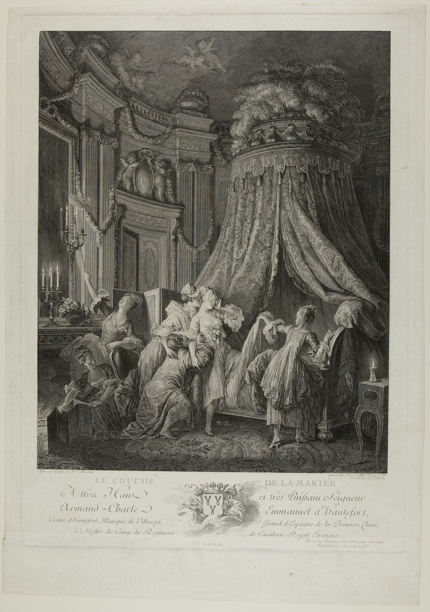Le Coucher de la Mariee alkotó: Jean Michel Moreau
