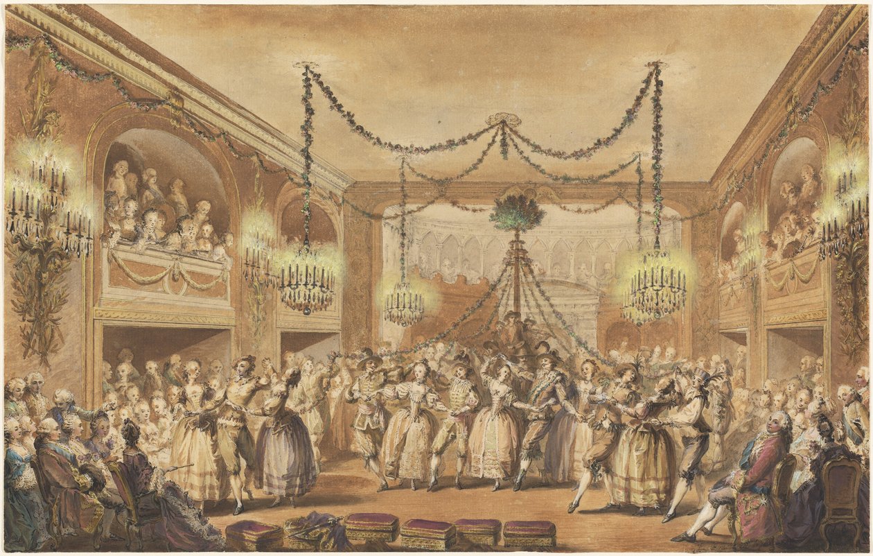 májusi bál alkotó: Jean Michel Moreau