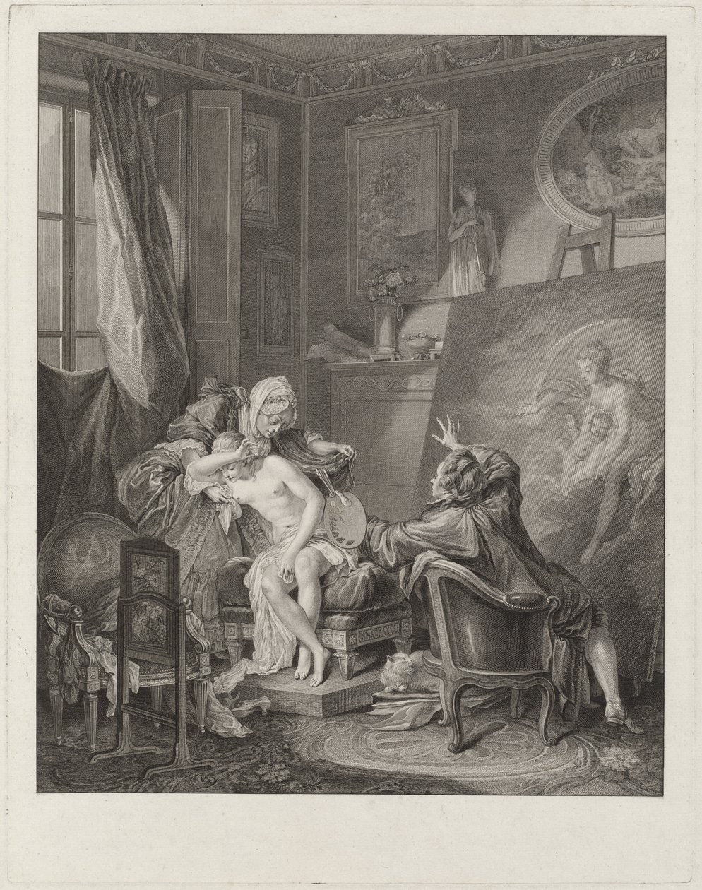 Az őszinte modell alkotó: Jean Michel Moreau and Jean Baptiste Blaise Simonet after Pierre Antoine Baudouin