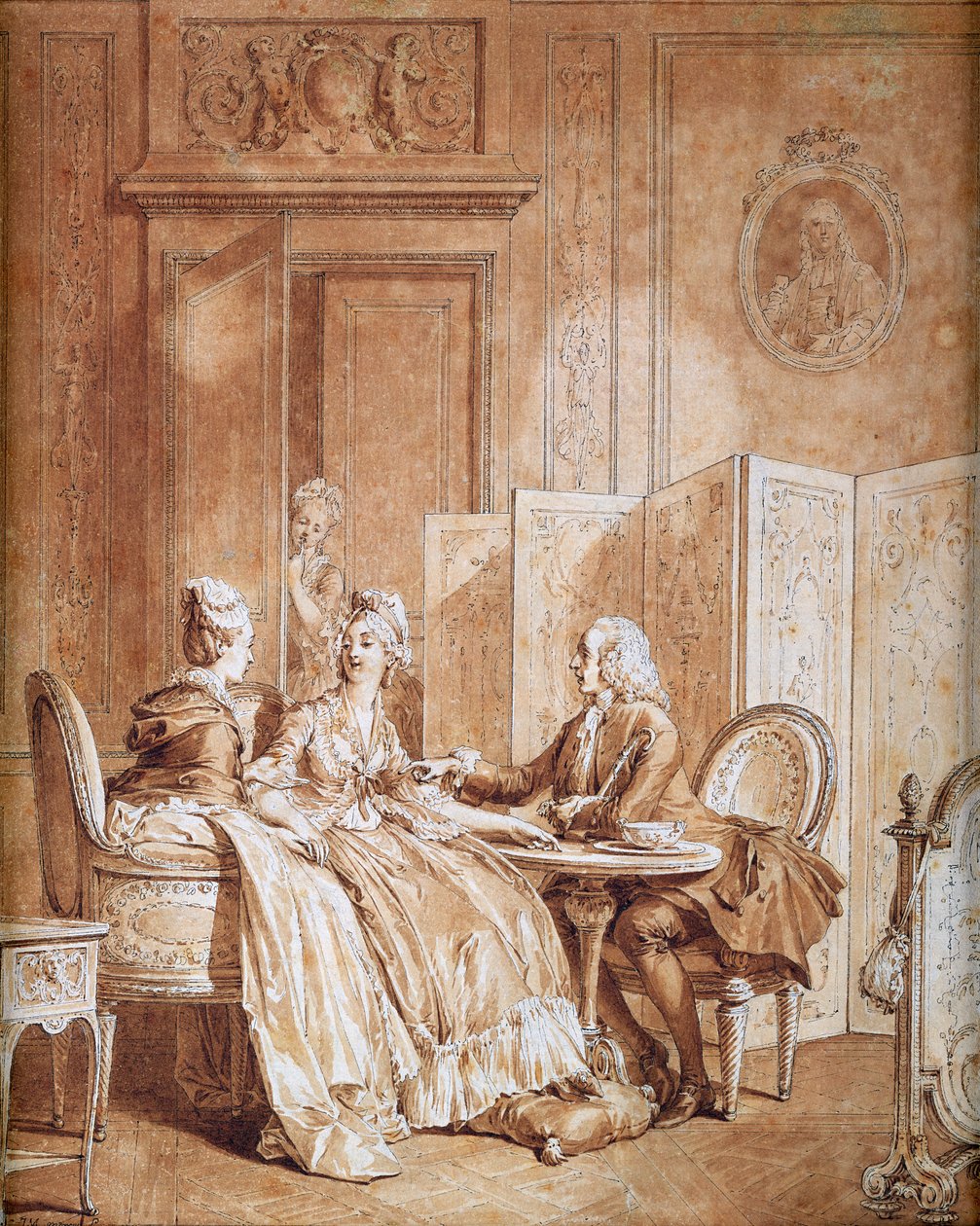Terhességi nyilatkozat (lásd még: 157481) alkotó: Jean Michel the Younger Moreau